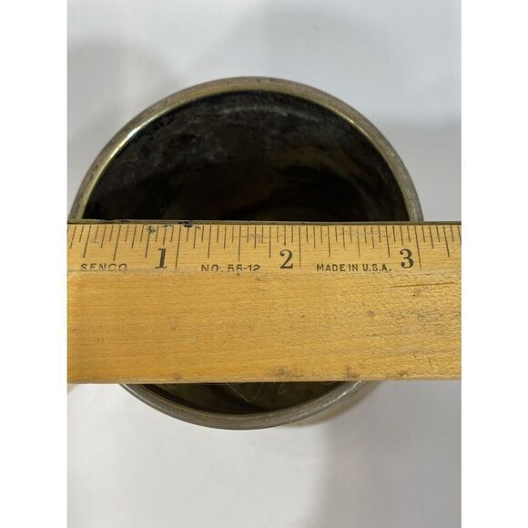 Antique Pair Silverplate British Stein Tankard Hand Etched Lion Crest Guild - Picture 15 of 15